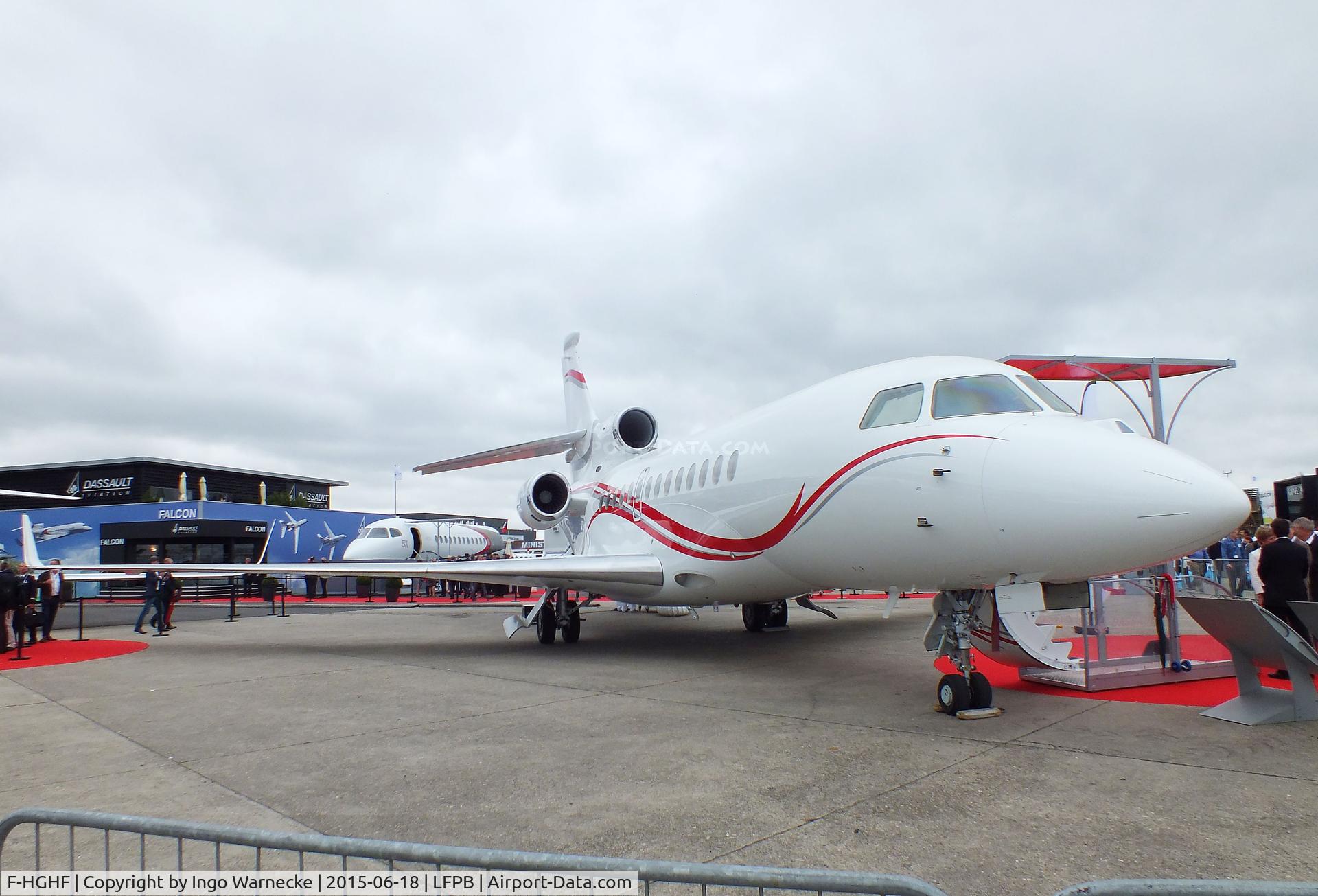 F-HGHF, 2013 Dassault Falcon 7X C/N 207, Dassault Falcon 7X at the Aerosalon 2015, Paris