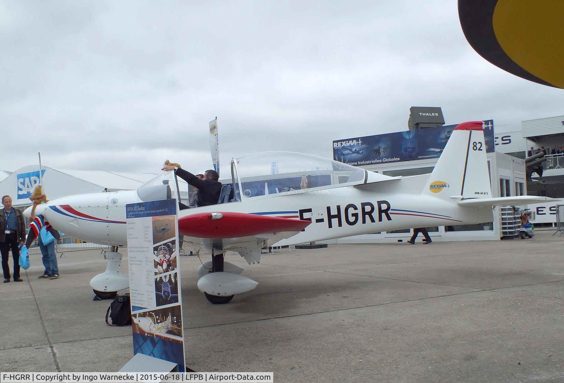 F-HGRR, Issoire APM 40 Simba C/N 03, Issoire APM 40 Simba at the Aerosalon 2015, Paris
