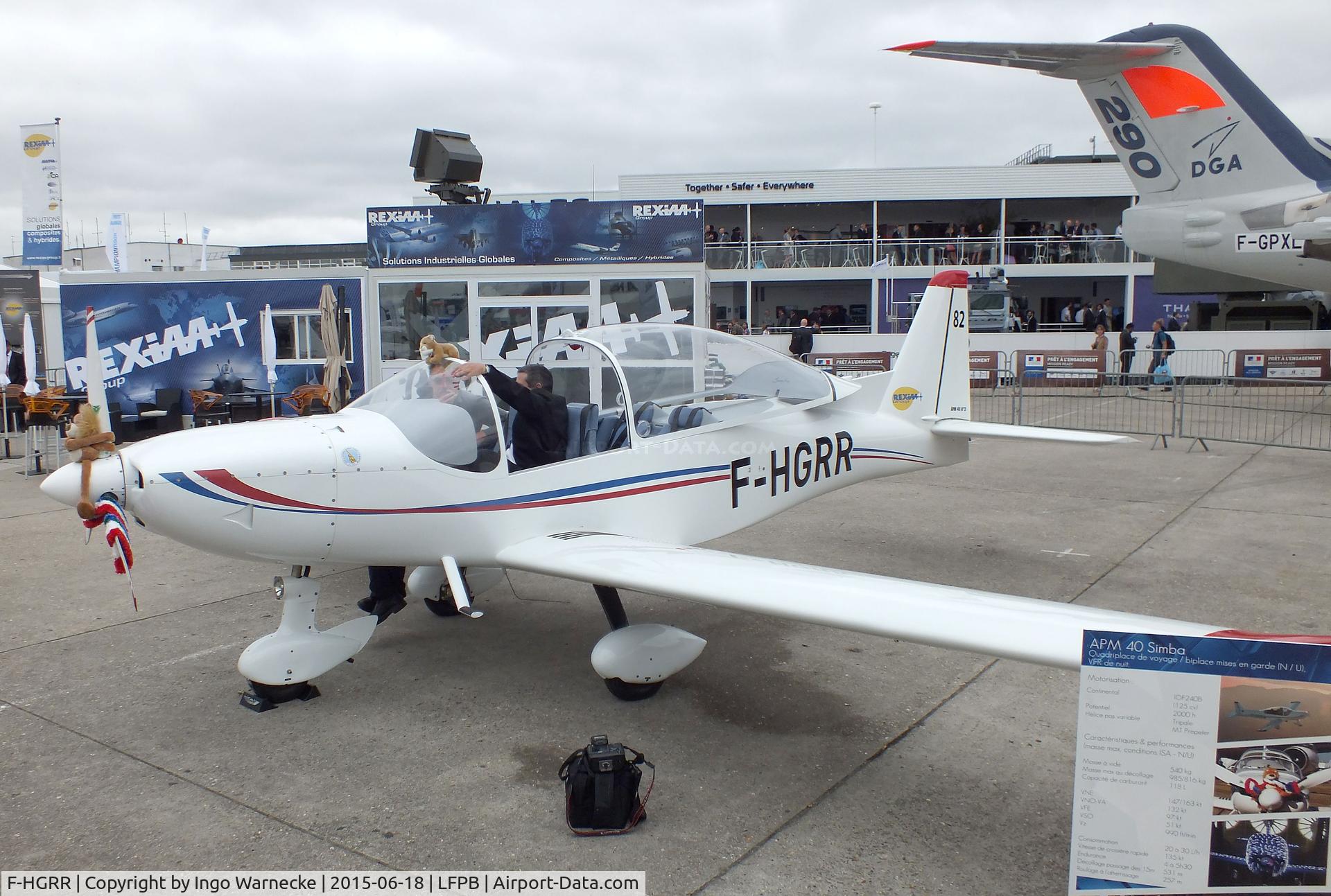 F-HGRR, Issoire APM 40 Simba C/N 03, Issoire APM 40 Simba at the Aerosalon 2015, Paris