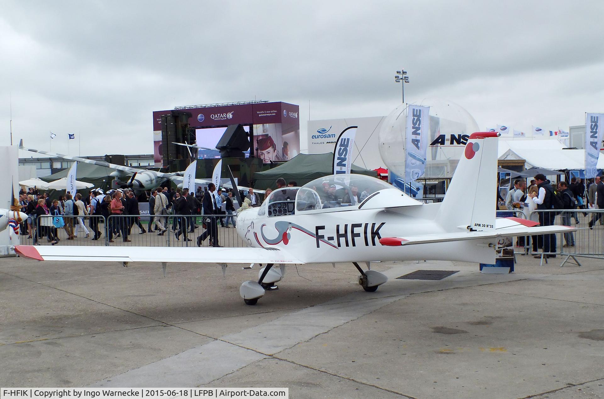 F-HFIK, 2015 Issoire APM 30 Lion C/N 35, Issoire APM 30 Lion at the Aerosalon 2015, Paris