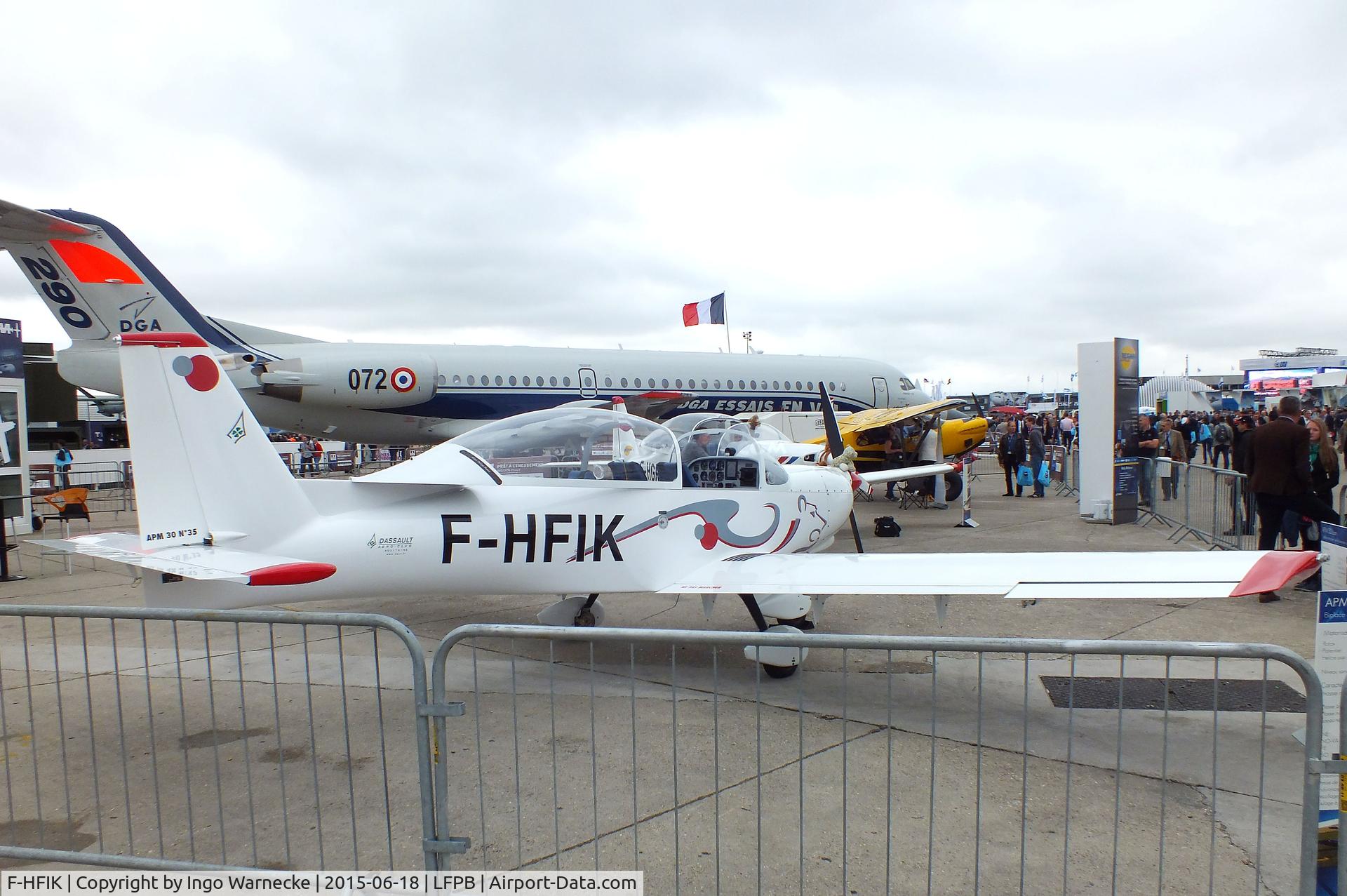 F-HFIK, 2015 Issoire APM 30 Lion C/N 35, Issoire APM 30 Lion at the Aerosalon 2015, Paris