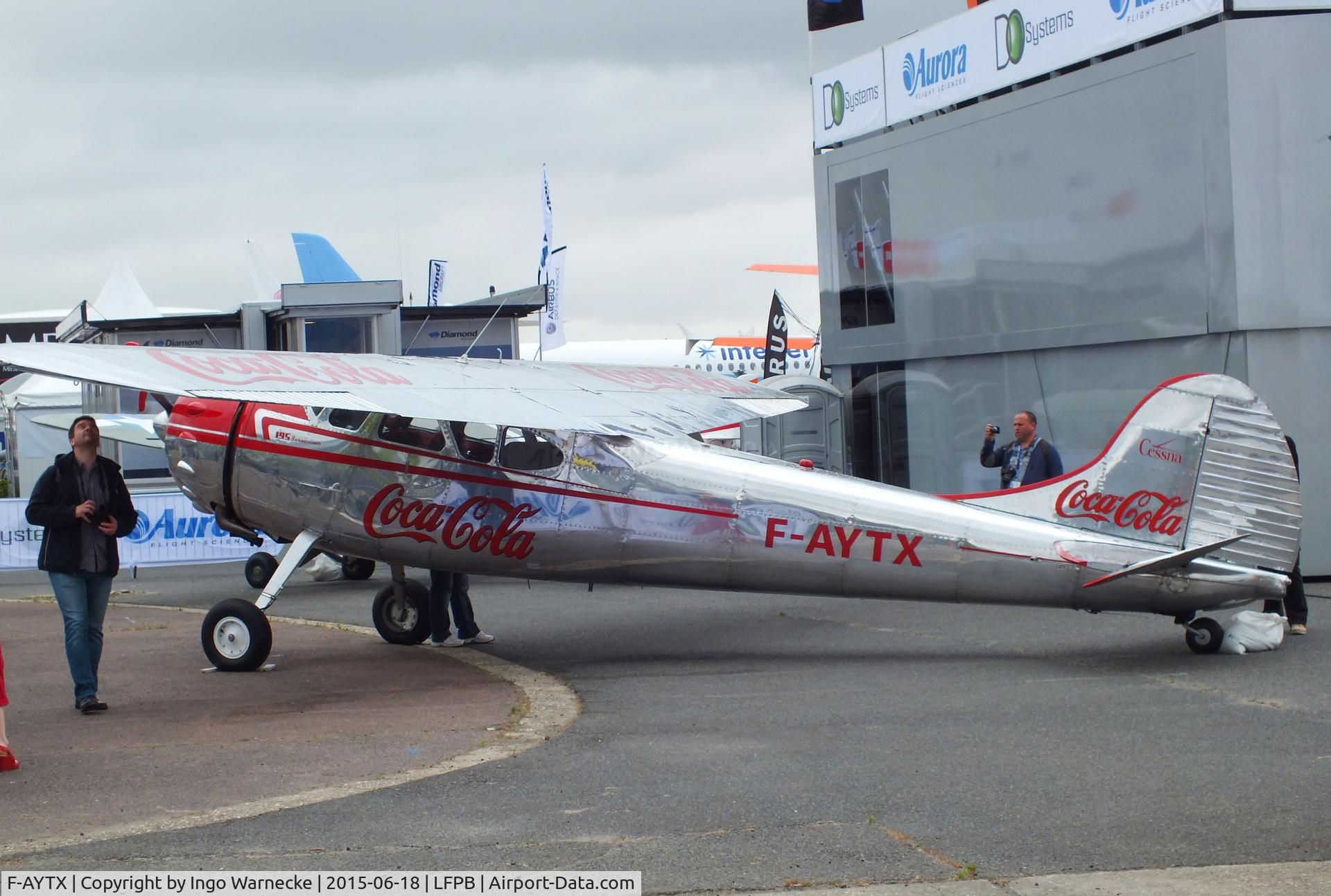 F-AYTX, 1950 Cessna 195 C/N 7496, Cessna 195 Businessliner at the Aerosalon 2015, Paris