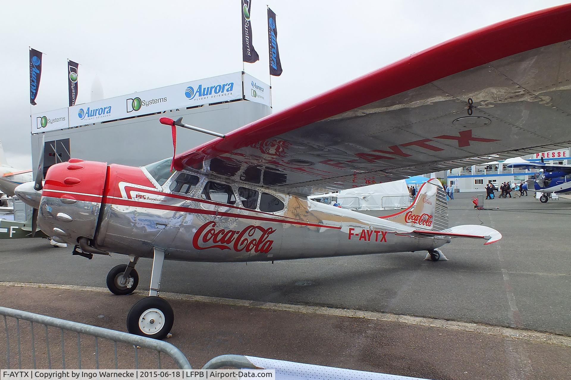 F-AYTX, 1950 Cessna 195 C/N 7496, Cessna 195 Businessliner at the Aerosalon 2015, Paris