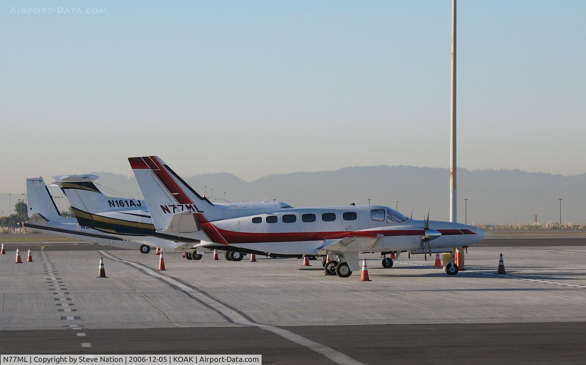 N77ML, 1981 Cessna 441 C/N 441-0202, 1981 Cessna 441 @ Oakland International Airport, CA North Field