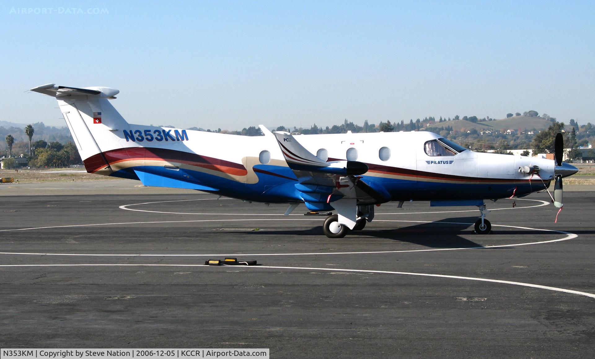 N353KM, 2003 Pilatus PC-12/45 C/N 534, 2003 Pilatus PC-12/45 on Pacific States Aviation visitor's ramp  @ Buchanan Field, Concord, CA
