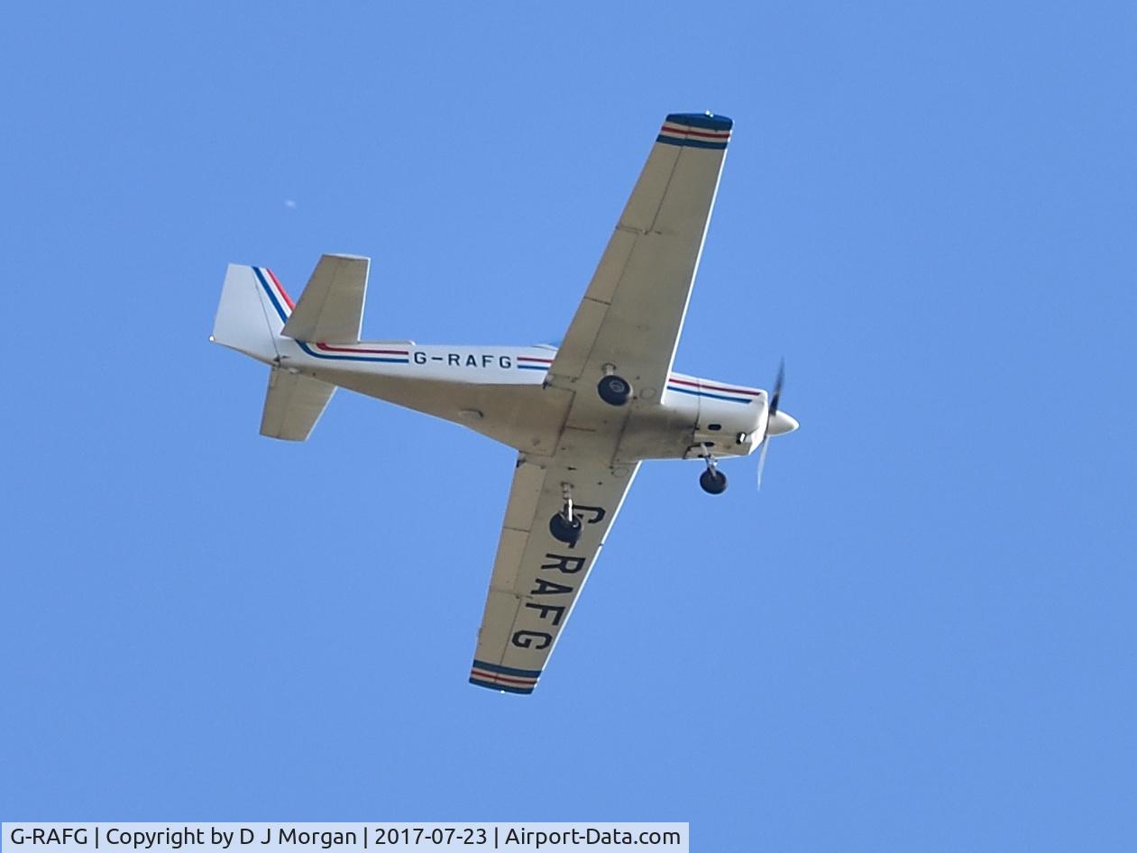 G-RAFG, 1989 Slingsby T-67C Firefly C/N 2076, Spotted overhead today in Oxfordshire - clear skies late afternoon