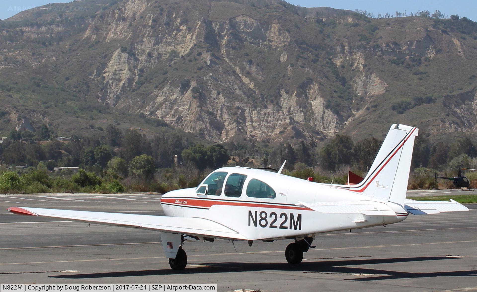 N822M, 1967 Beech 35-C33A Debonair C/N CE-138, 1967 Beech 35-C33A DEBONAIR, Continental IO-520-B 285 Hp