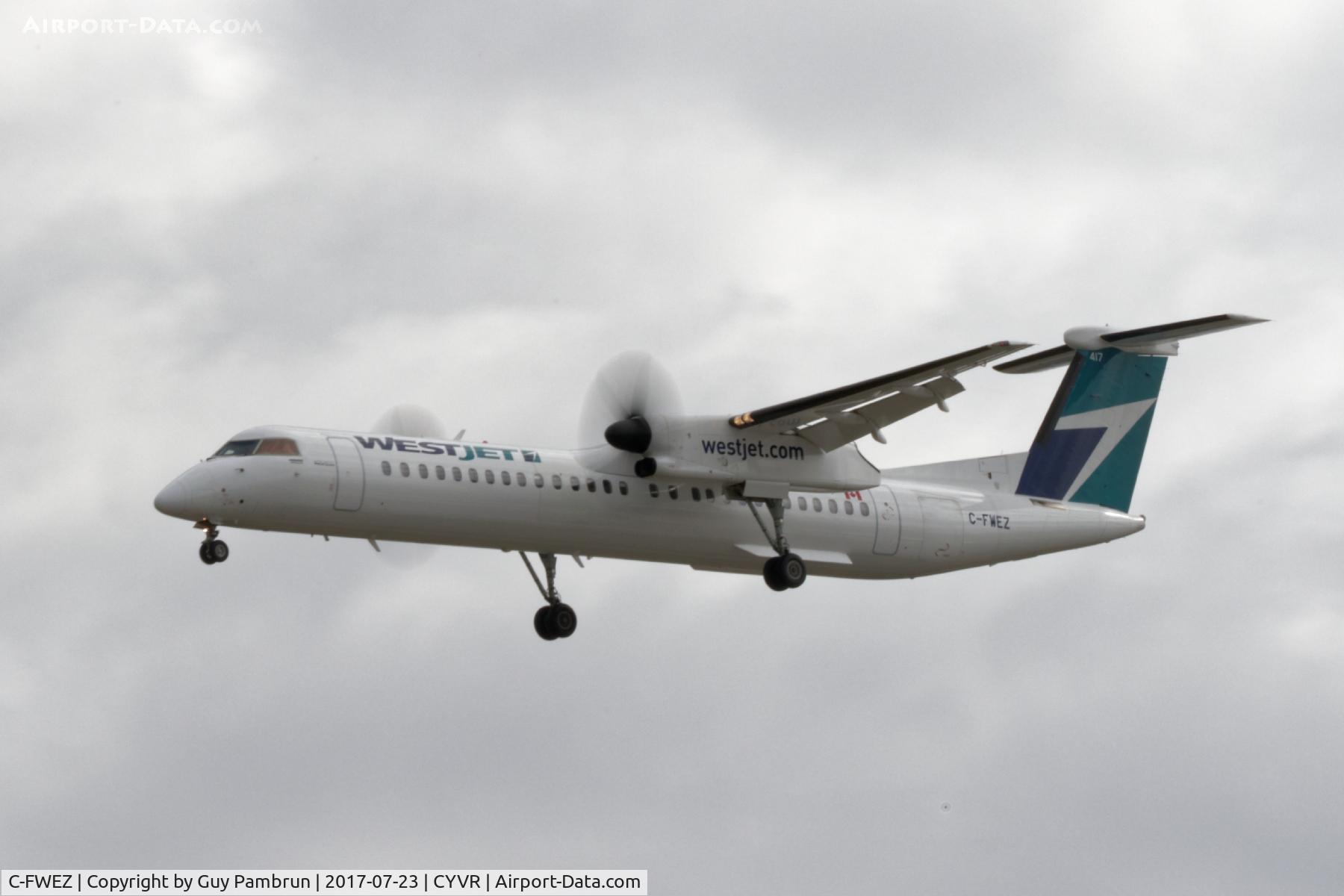 C-FWEZ, 2014 De Havilland Canada DHC-8Q-402NG Dash 8 C/N 4483, Landing