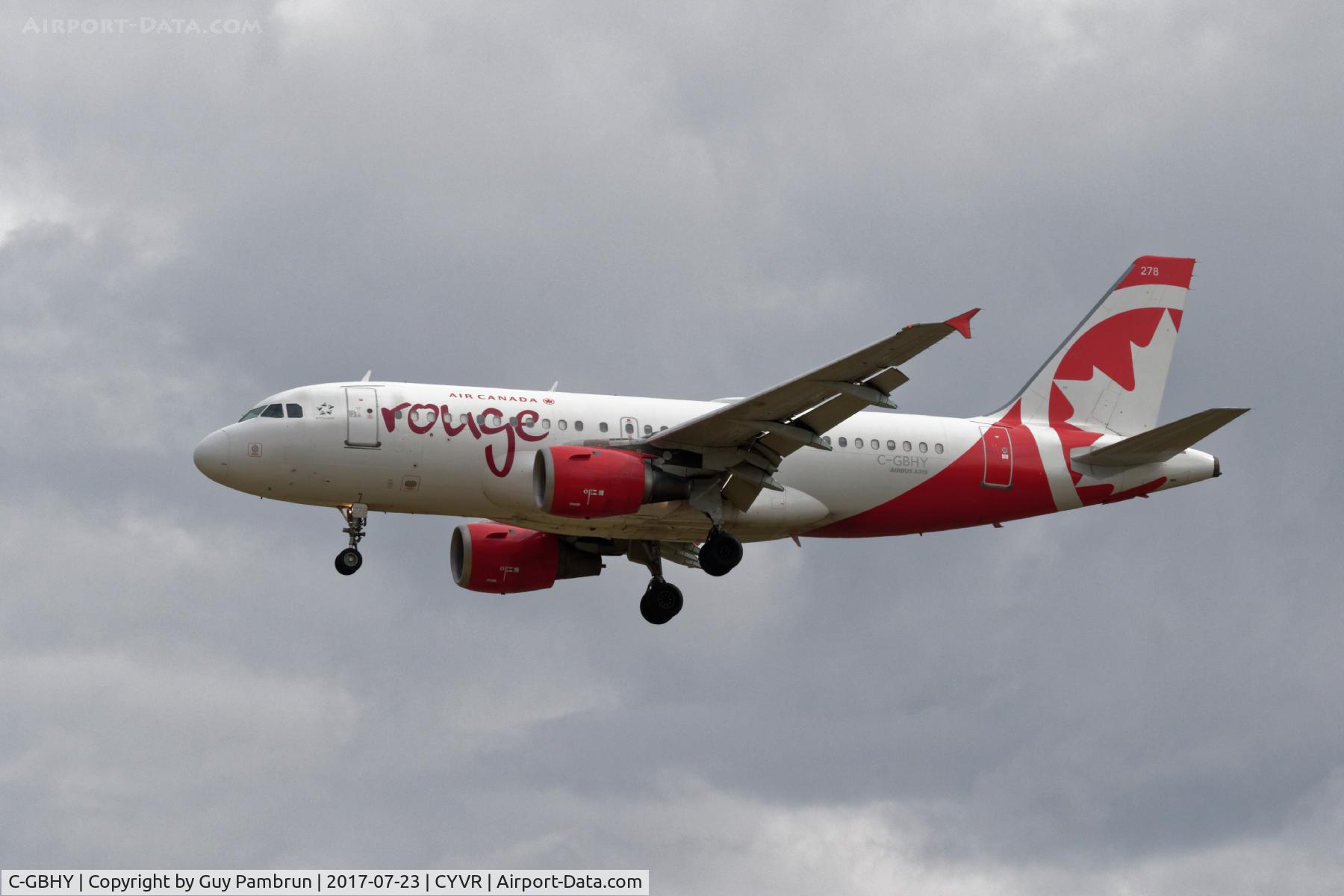 C-GBHY, 1998 Airbus A319-114 C/N 800, Landing
