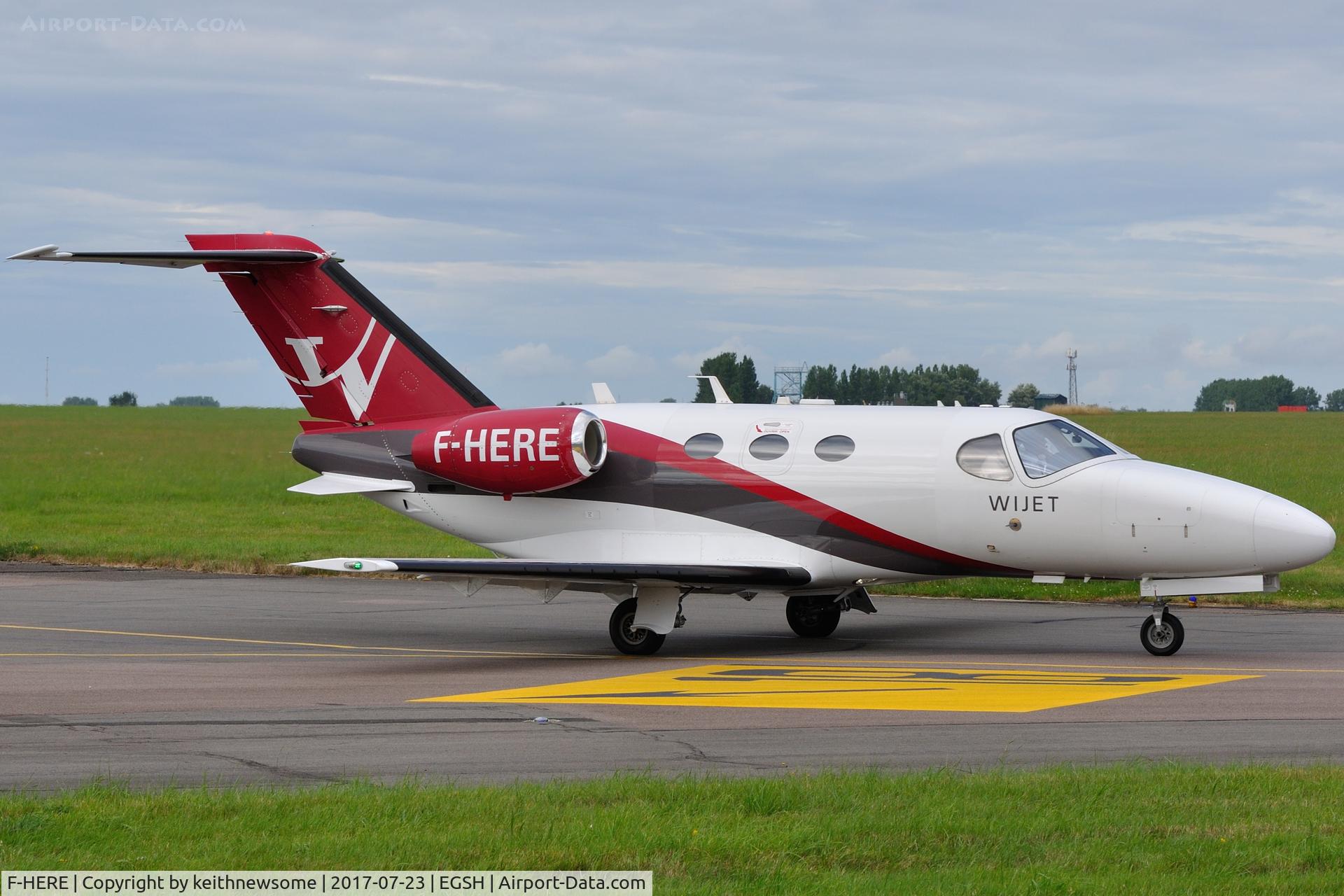 F-HERE, 2009 Cessna 510 Citation Mustang Citation Mustang C/N 510-0194, Leaving here.