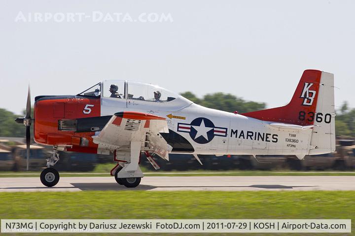 N73MG, 1954 North American T-28B Trojan C/N 200-431, North American T-28B Trojan CN 138360, N73MG