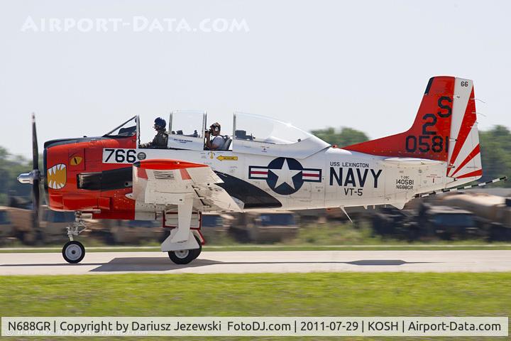 N688GR, 1958 North American T-28C Trojan Trojan C/N 226-158 (140581), North American T-28C Trojan CN 140581, N688GR