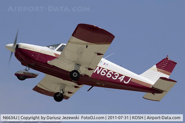 N6634J, 1968 Piper PA-28-180 Cherokee C/N 28-5101, Piper PA-28-180 Cherokee CN 28-5101, N6634J