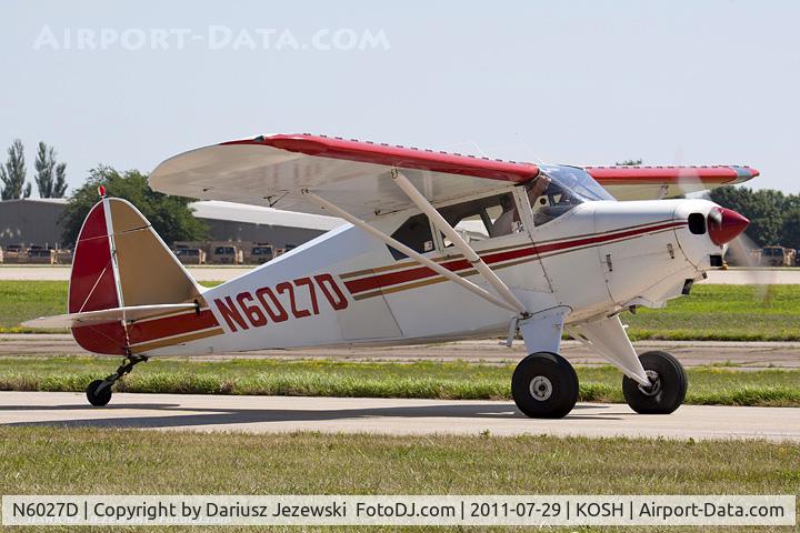 N6027D, 1956 Piper PA-22-150 C/N 22-4680, Piper PA-22-150 Tri-Pacer CN 22-4680, N6027D