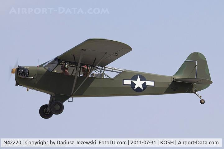 N42220, 1945 Piper J3C-65 Cub Cub C/N 14470, Piper J3C-65 Cub CN 14470, N42220