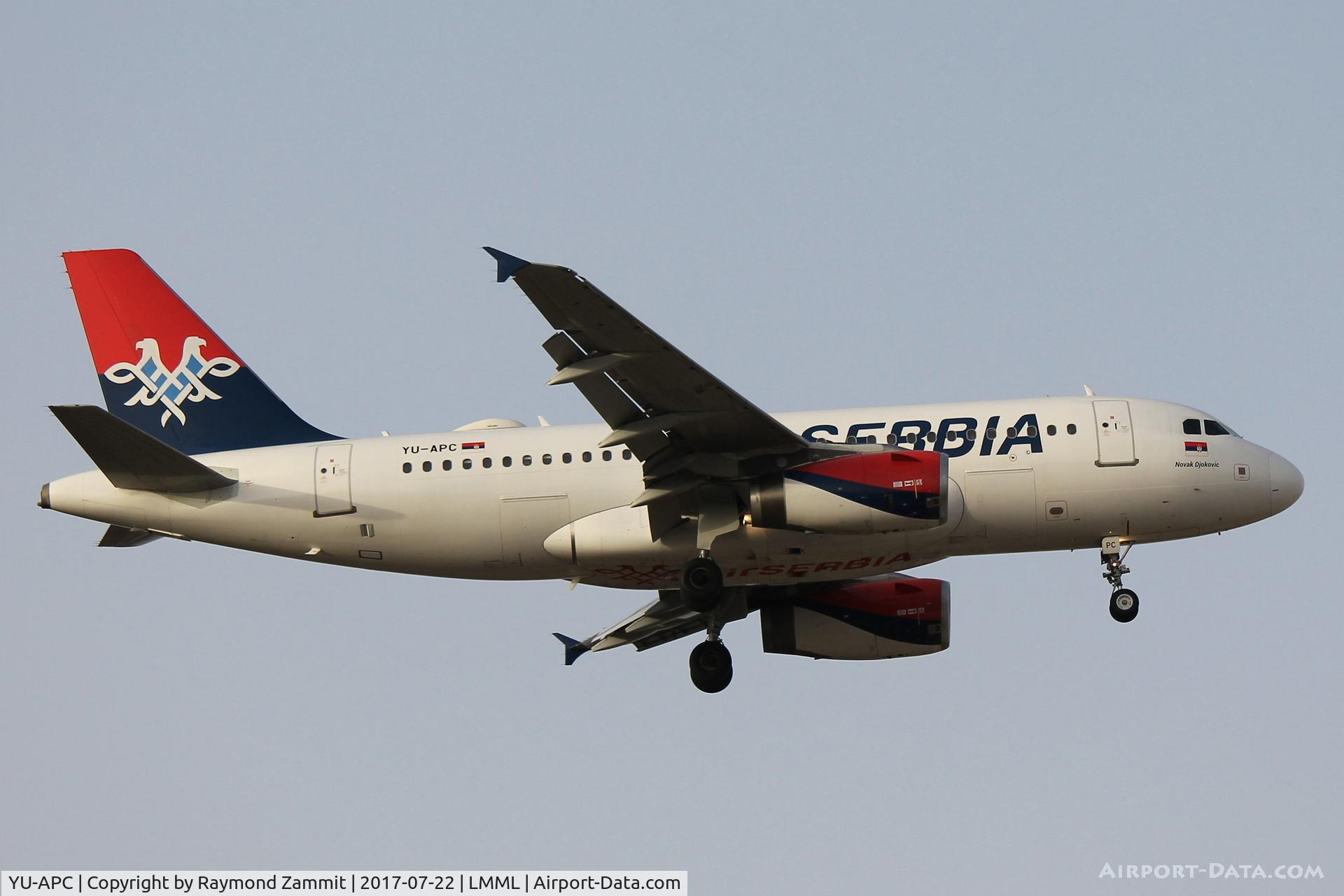 YU-APC, 2005 Airbus A319-132 C/N 2621, A319 YU-APC Air Serbia
