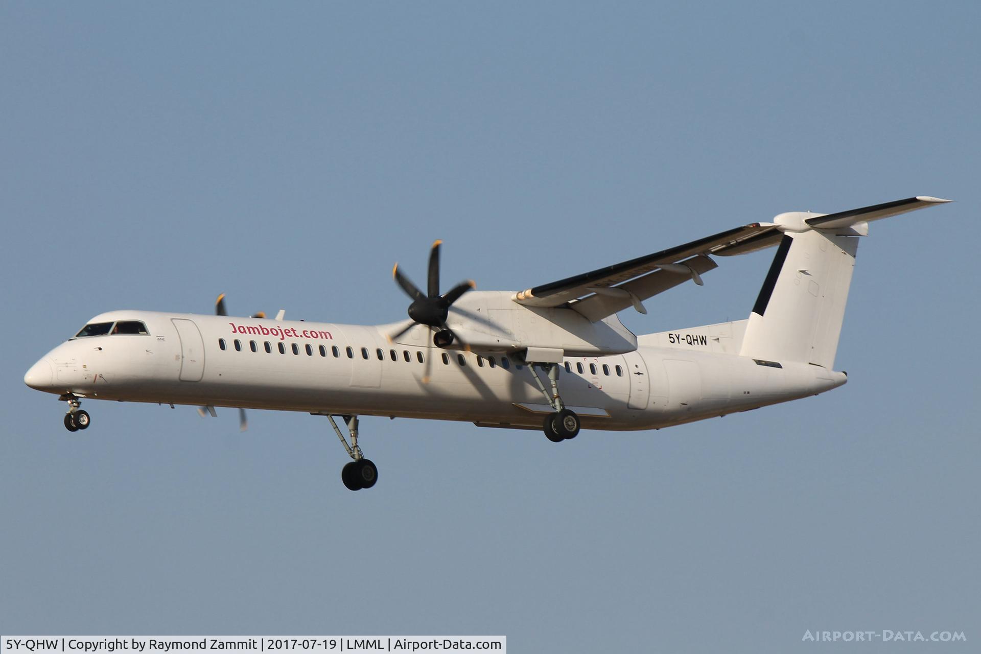 5Y-QHW, 2001 De Havilland Canada DHC-8-402Q Dash 8 C/N 4052, DeHavilland Canada DHC-8 5Y-QHW Jambojet