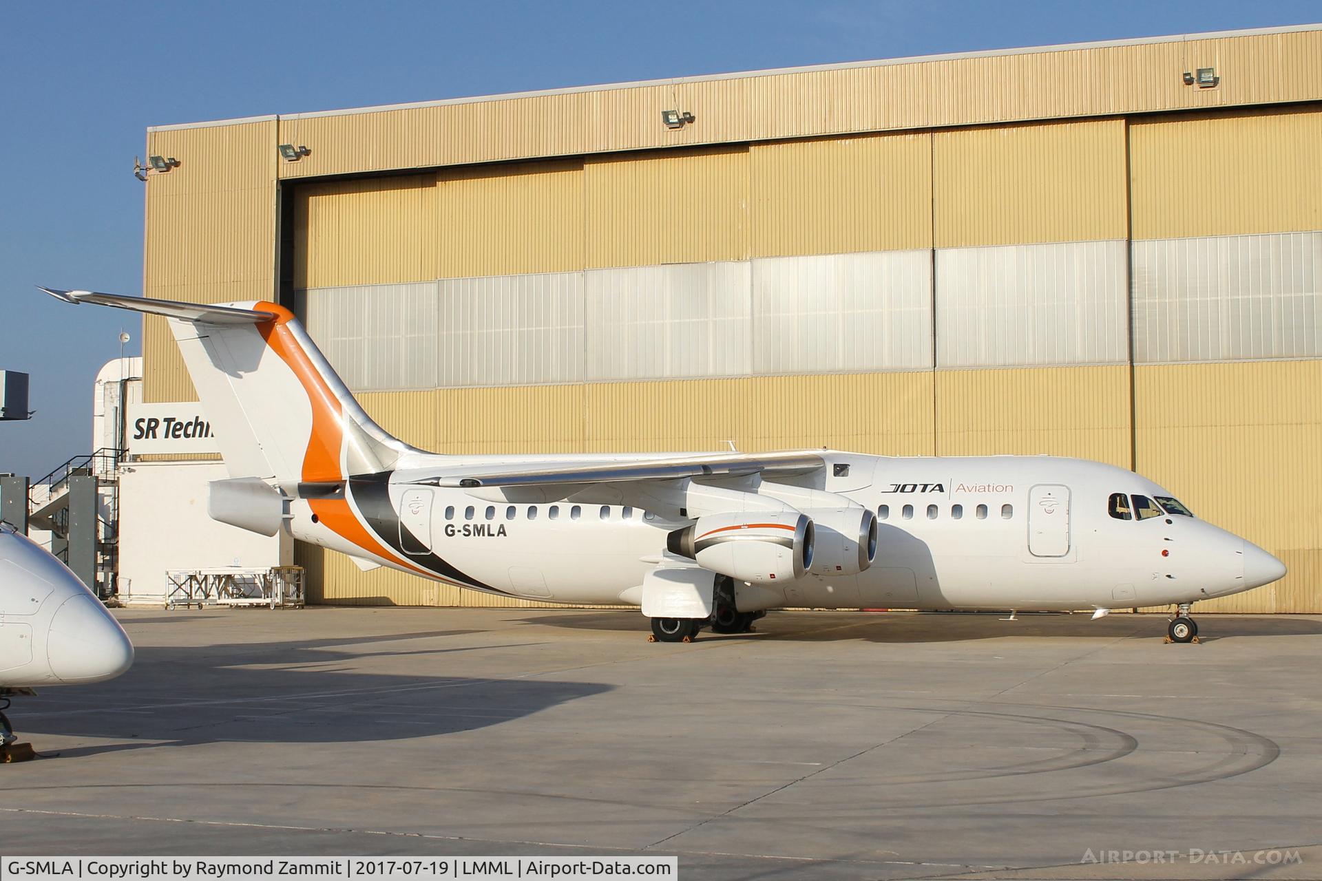 G-SMLA, 1985 British Aerospace BAe.146-200 C/N E2047, Bae146-200 G-SMLA Jota Aviation