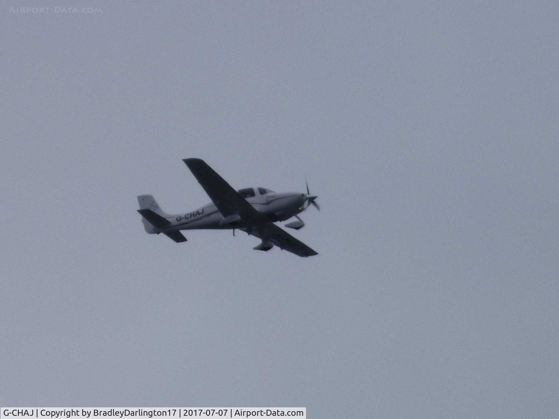 G-CHAJ, 2004 Cirrus SR22 GTS C/N 1057, G-CHAJ Over Plymouth