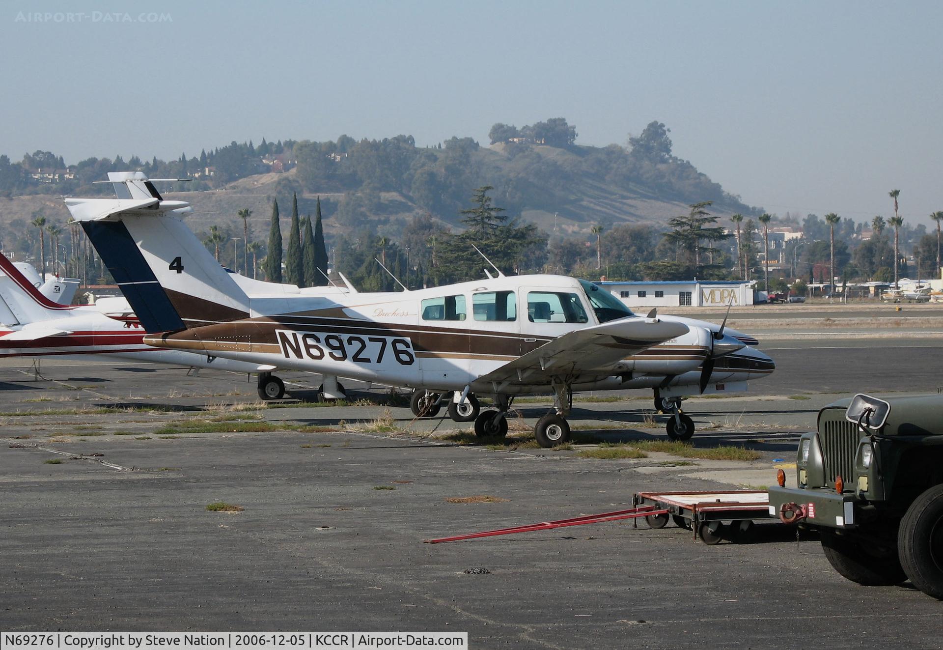 N69276, 1983 Beech 76 Duchess C/N ME-420, Christiansen Aviation 1983 Beech 76 Duchess (fleet #4) @ Buchanan Field, Concord, CA home base