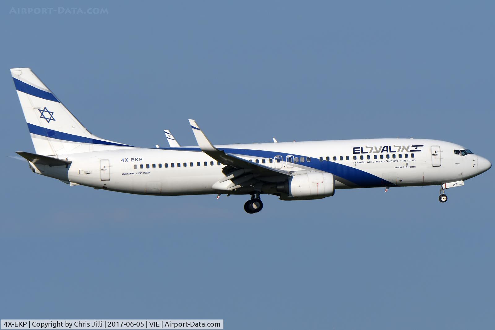 4X-EKP, 2001 Boeing 737-8Q8 C/N 30639, El Al
