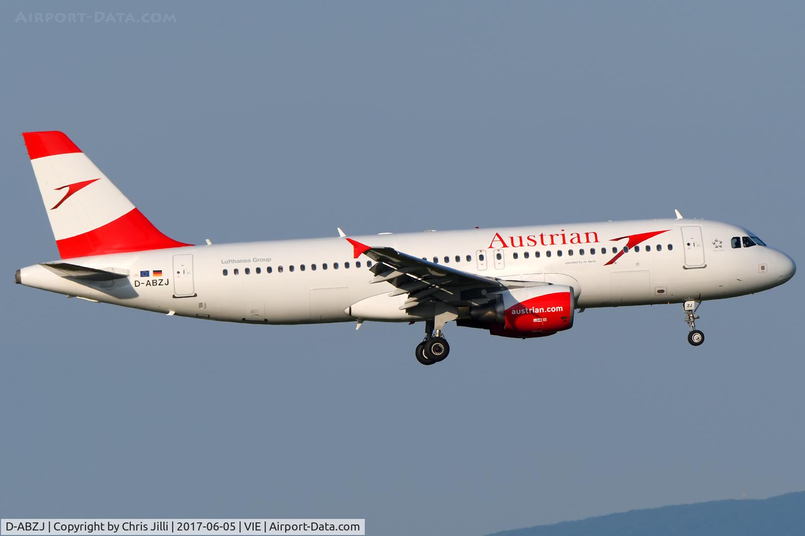 D-ABZJ, 2007 Airbus A320-216 C/N 3295, Austrian Airlines