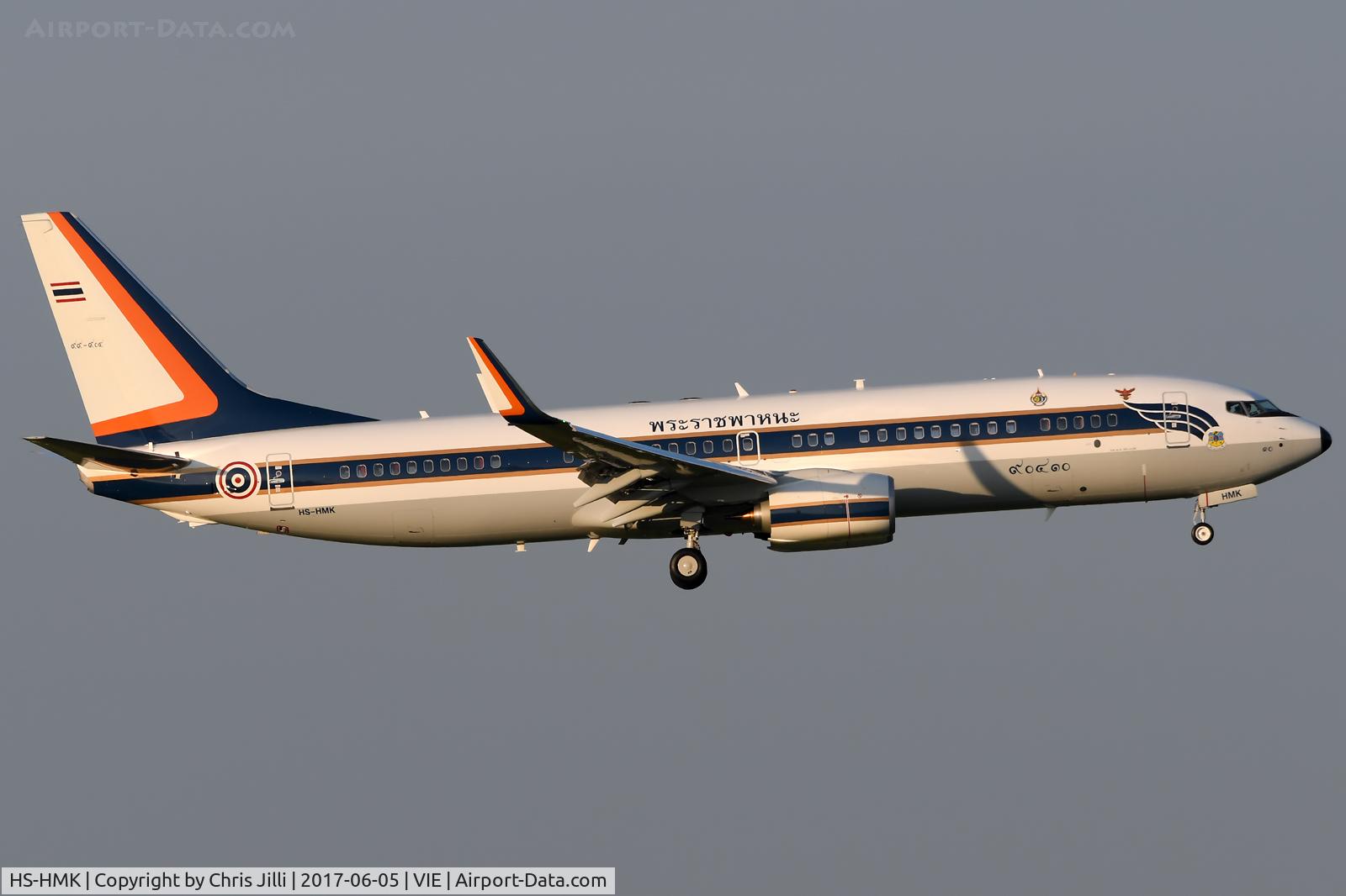 HS-HMK, 2015 Boeing 737-8Z6 C/N 62445, Royal Thai Air Force