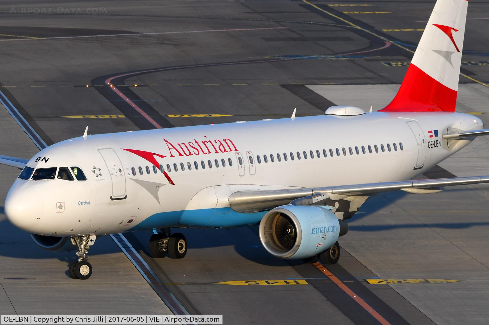 OE-LBN, 1997 Airbus A320-214 C/N 768, Austrian Airlines