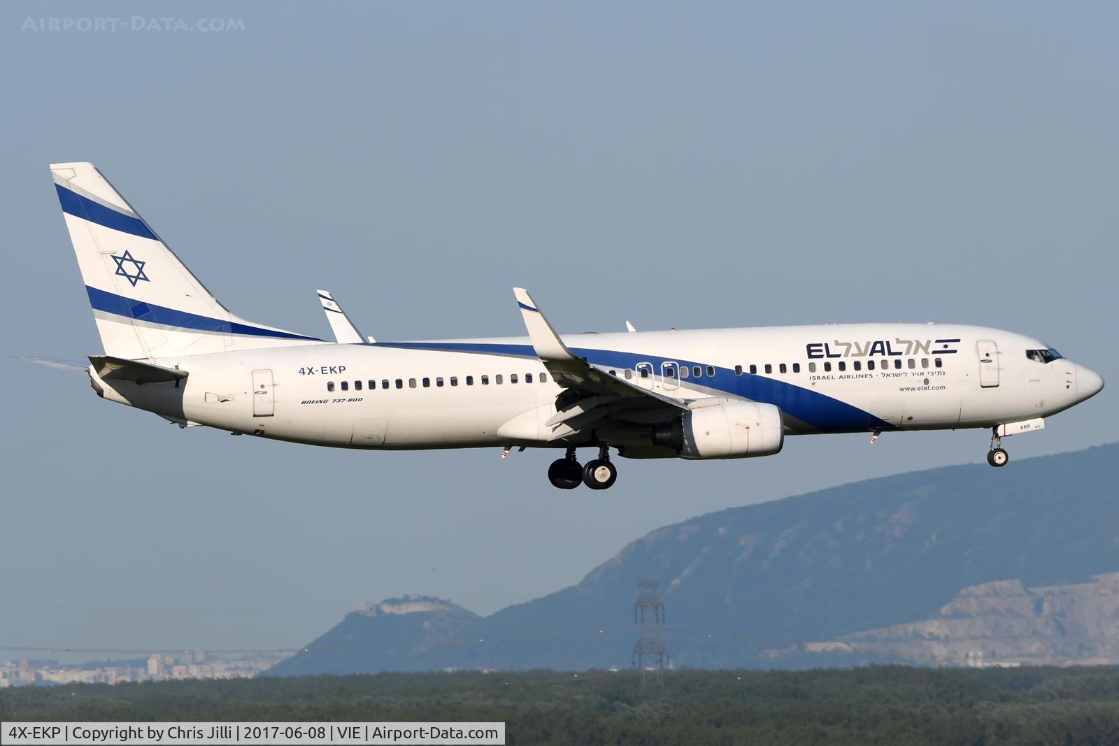 4X-EKP, 2001 Boeing 737-8Q8 C/N 30639, El Al Israel Airlines