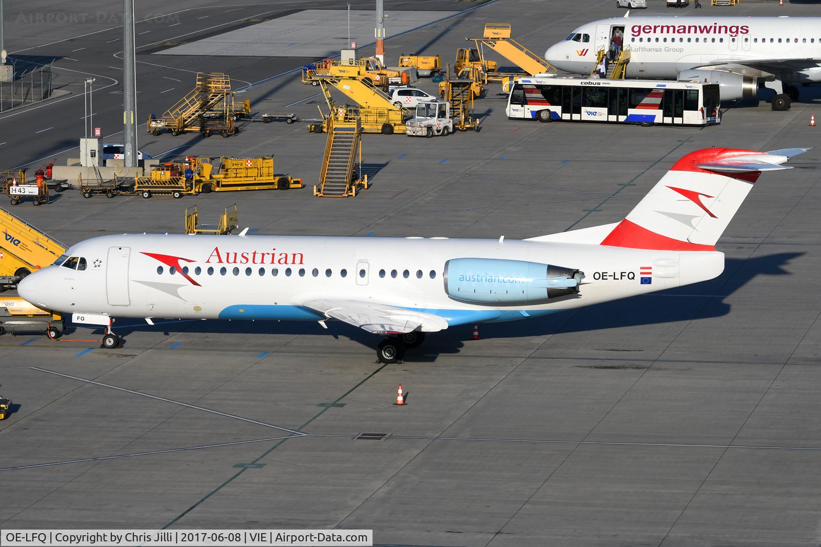 OE-LFQ, 1996 Fokker 70 (F-28-0070) C/N 11568, Austrian Airlines