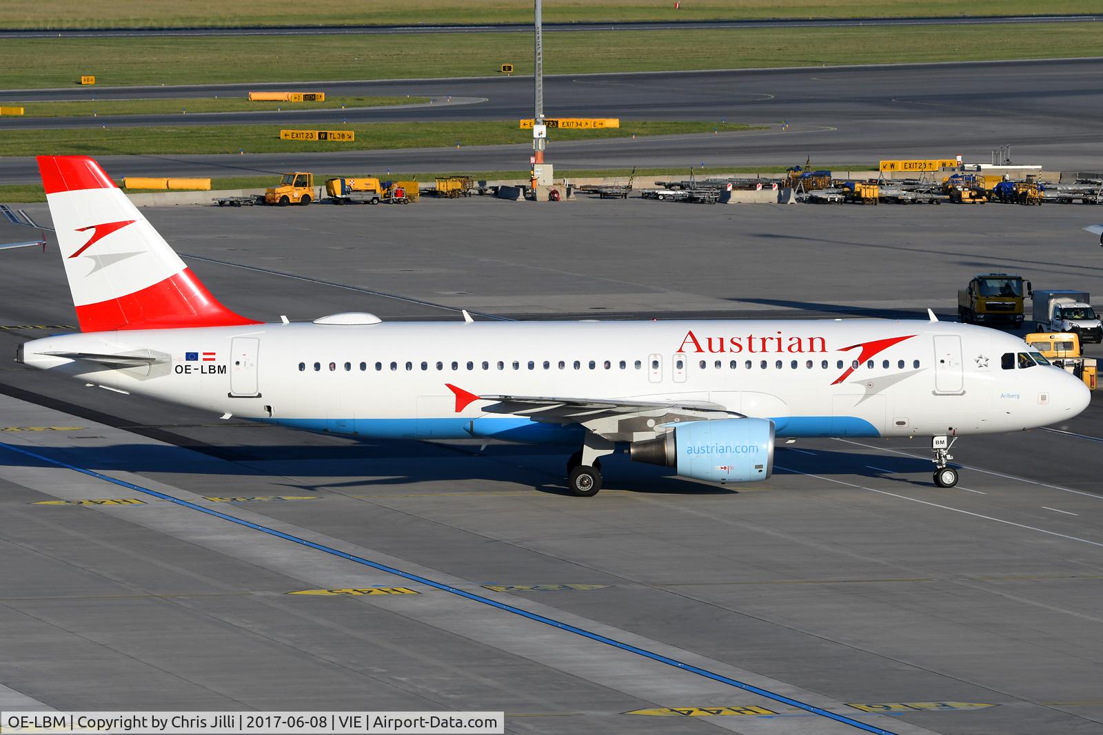 OE-LBM, 2001 Airbus A320-214 C/N 1504, Austrian Airlines