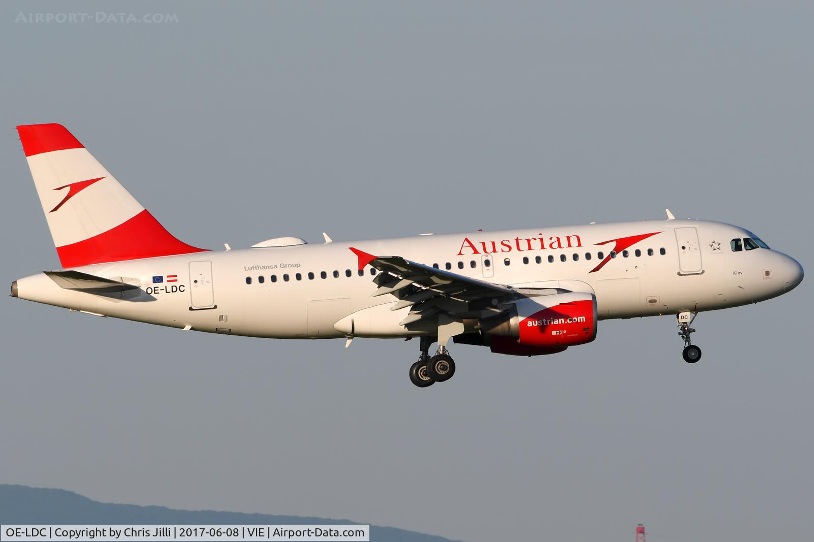 OE-LDC, 2004 Airbus A319-112 C/N 2262, Austrian airlines