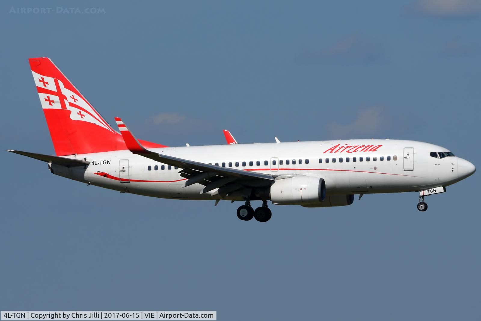 4L-TGN, 2003 Boeing 737-7BK C/N 33015, Airzena