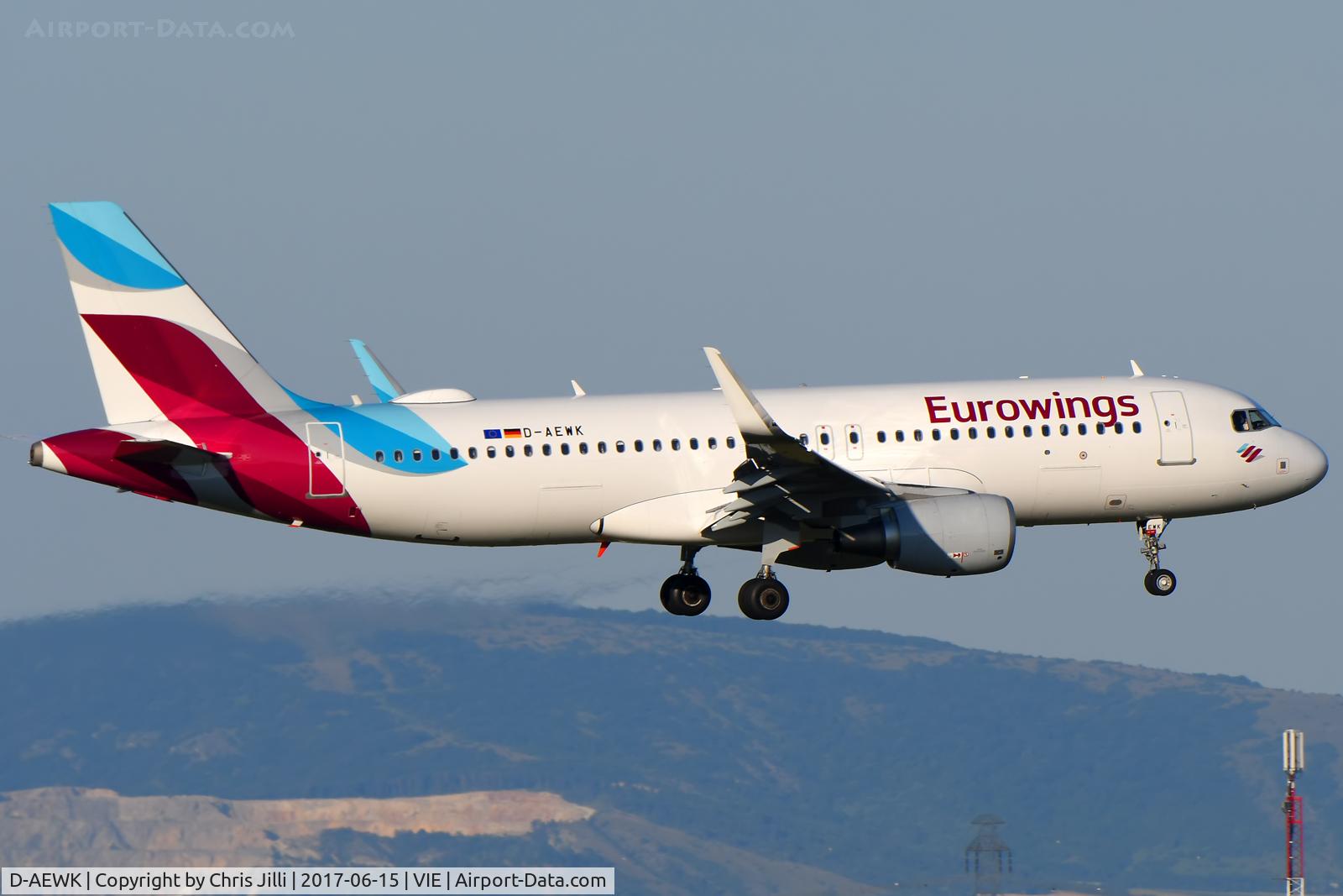 D-AEWK, 2016 Airbus A320-214 C/N 7261, Eurowings