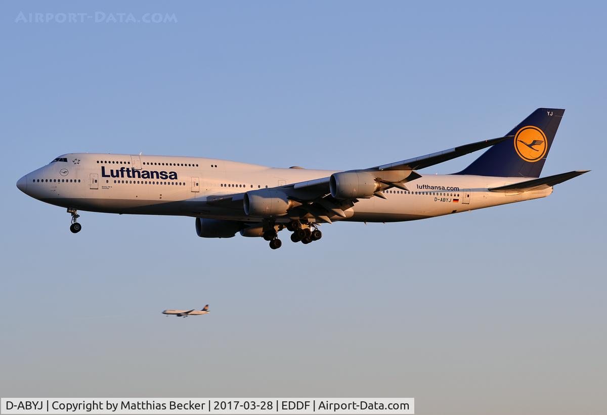 D-ABYJ, 2013 Boeing 747-830 C/N 37834, D-ABYJ