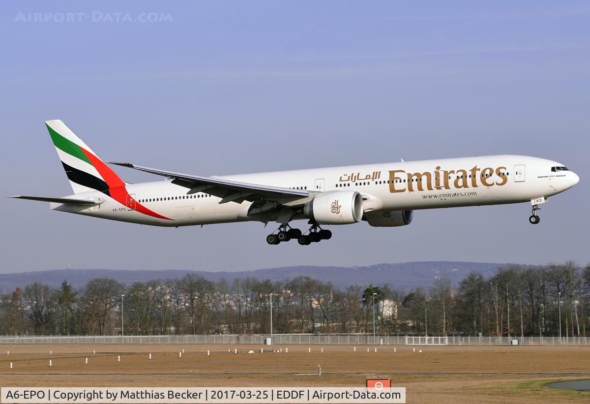 A6-EPO, 2016 Boeing 777-31HER C/N 42334, A6-EPO
