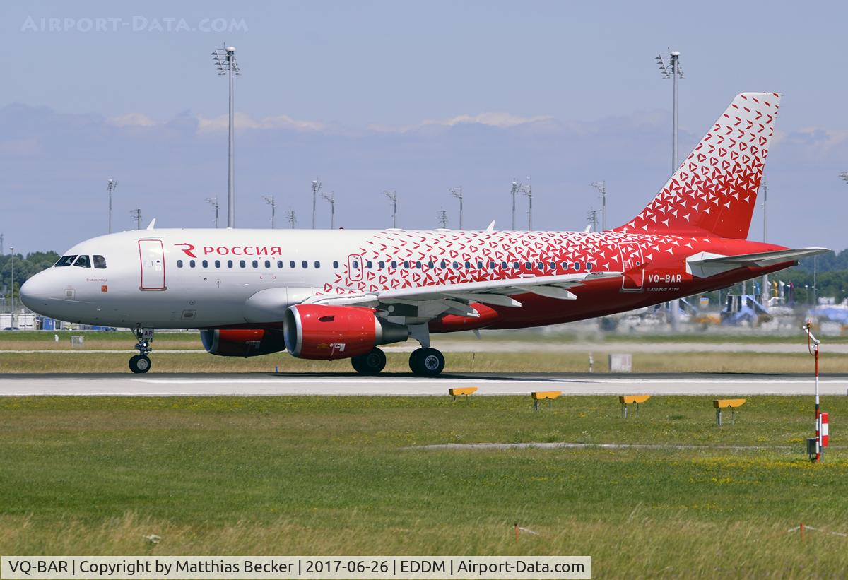 VQ-BAR, 2001 Airbus A319-111 C/N 1488, VQ-BAR