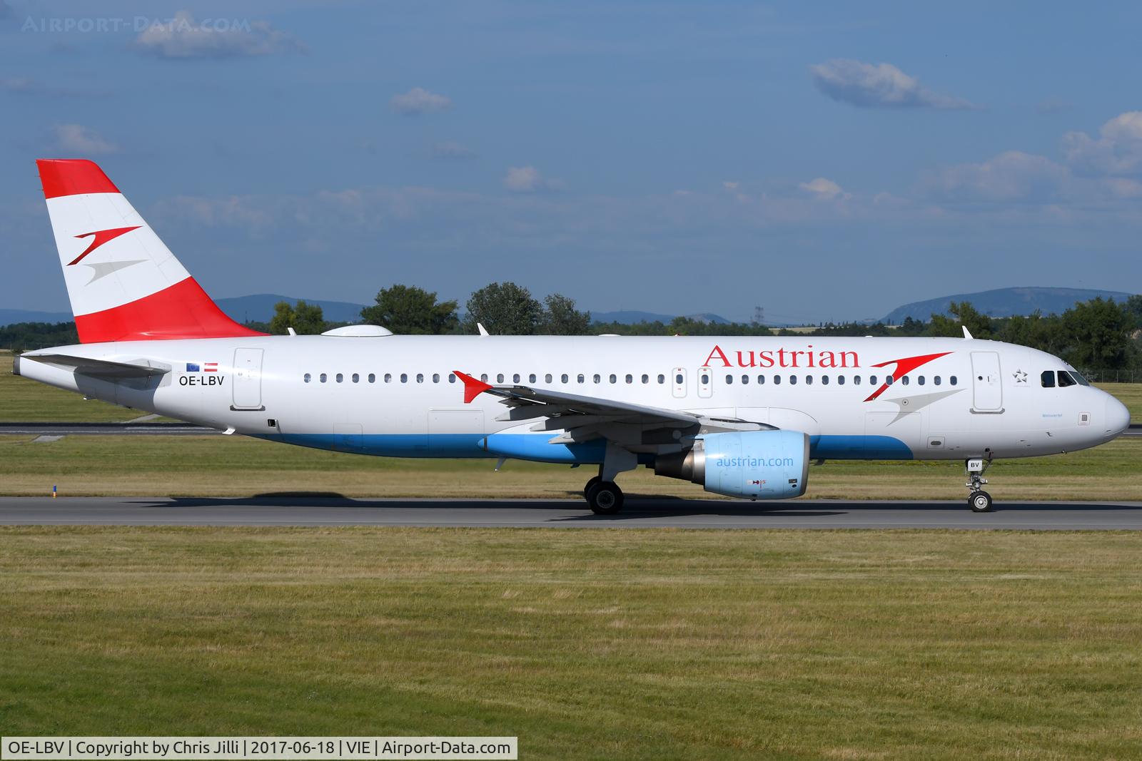 OE-LBV, 2000 Airbus A320-214 C/N 1385, Austrian Airlines