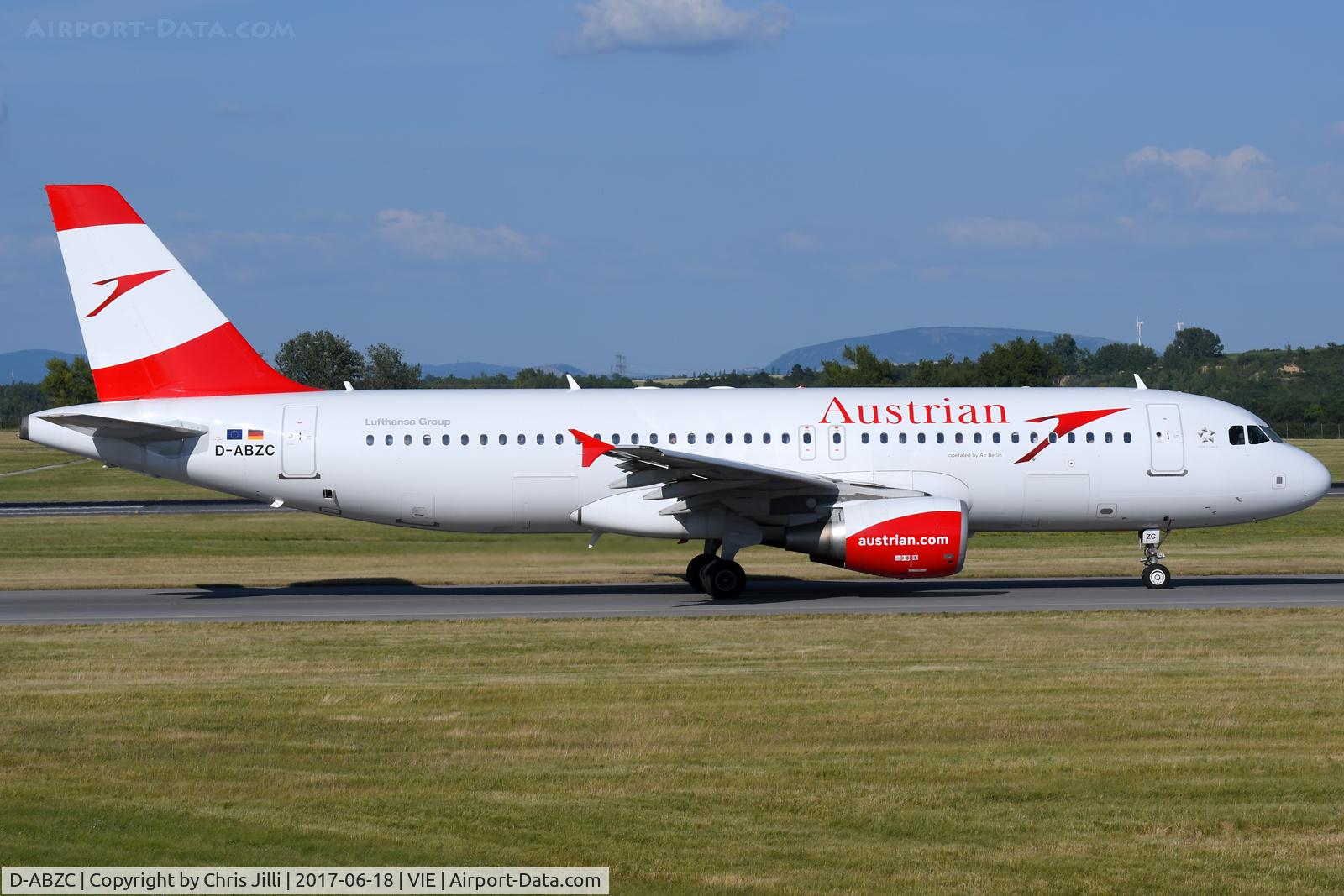 D-ABZC, 2008 Airbus A320-216 C/N 3502, Austrian AIrlines