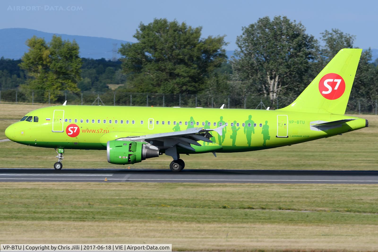 VP-BTU, Airbus A319-114 C/N 1071, S7 Siberian Airlines