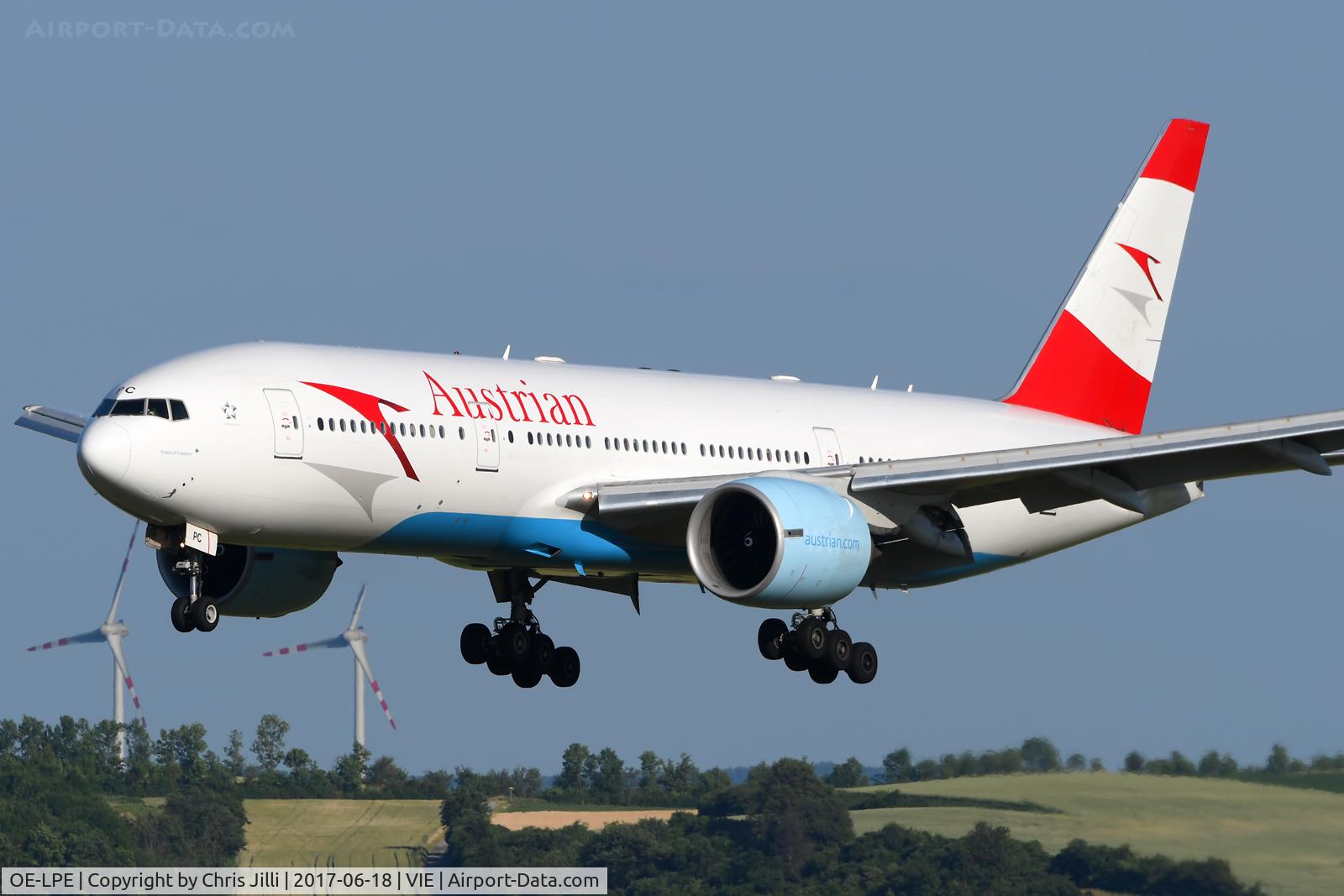 OE-LPE, 1998 Boeing 777-2Q8/ER C/N 27607, Austrian Airlines