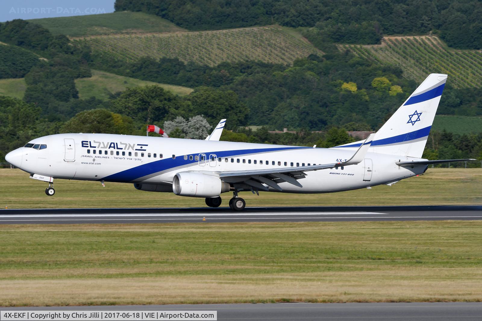 4X-EKF, 2008 Boeing 737-8HX C/N 29638, El Al