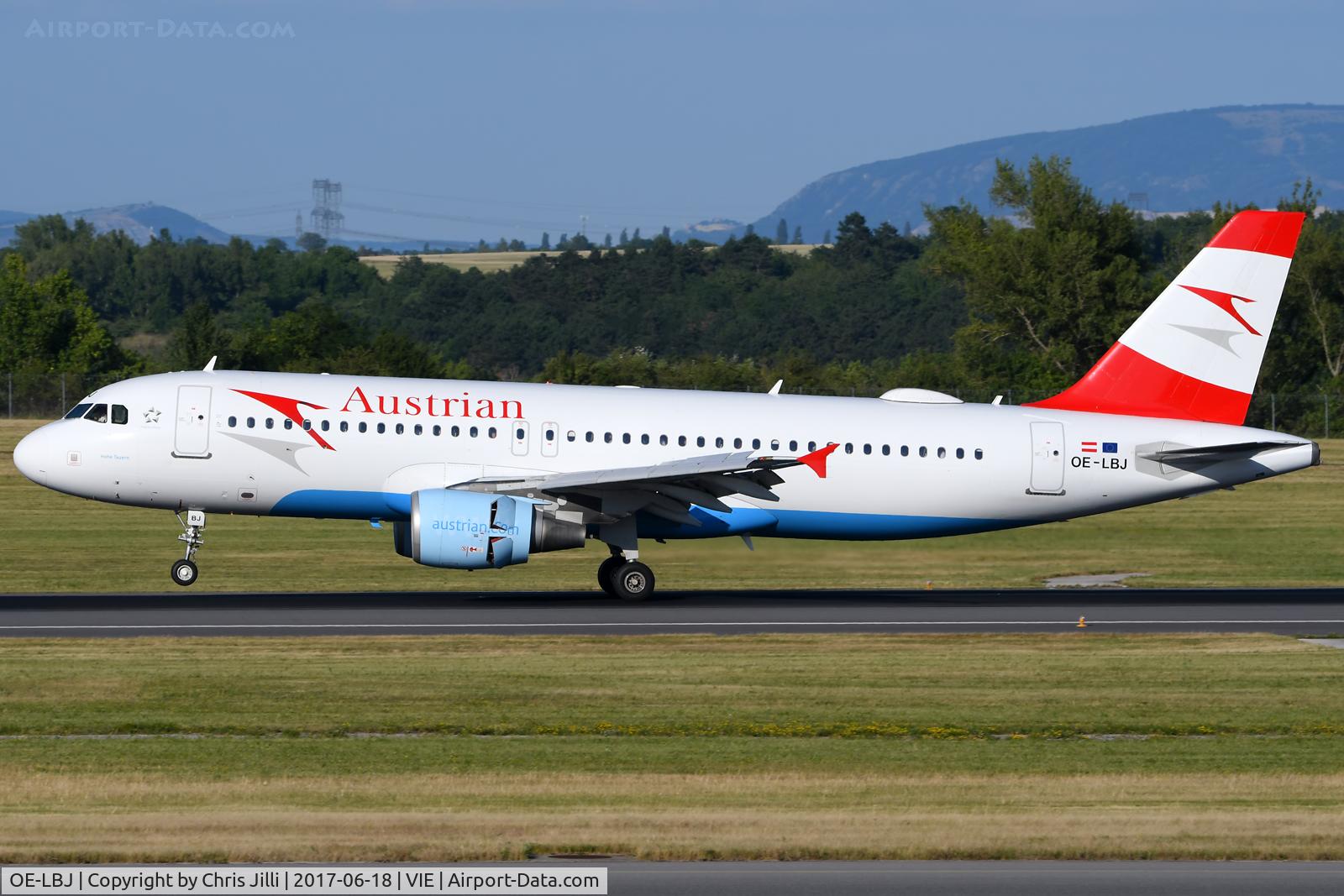 OE-LBJ, 2001 Airbus A320-214 C/N 1553, Austrian Airlines