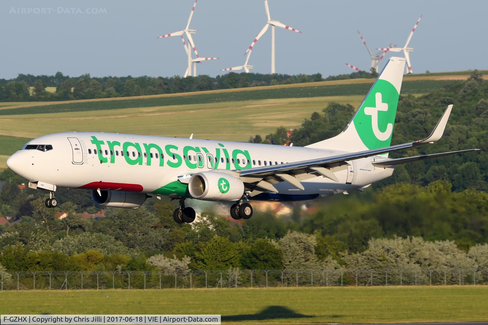 F-GZHX, 2016 Boeing 737-8K2 C/N 41343, Transavia
