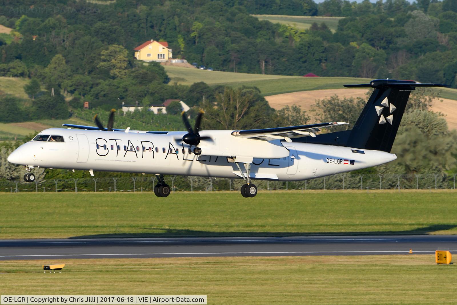 OE-LGR, 2001 De Havilland Canada DHC-8-402Q Dash 8 C/N 4045, Austrian Airlines