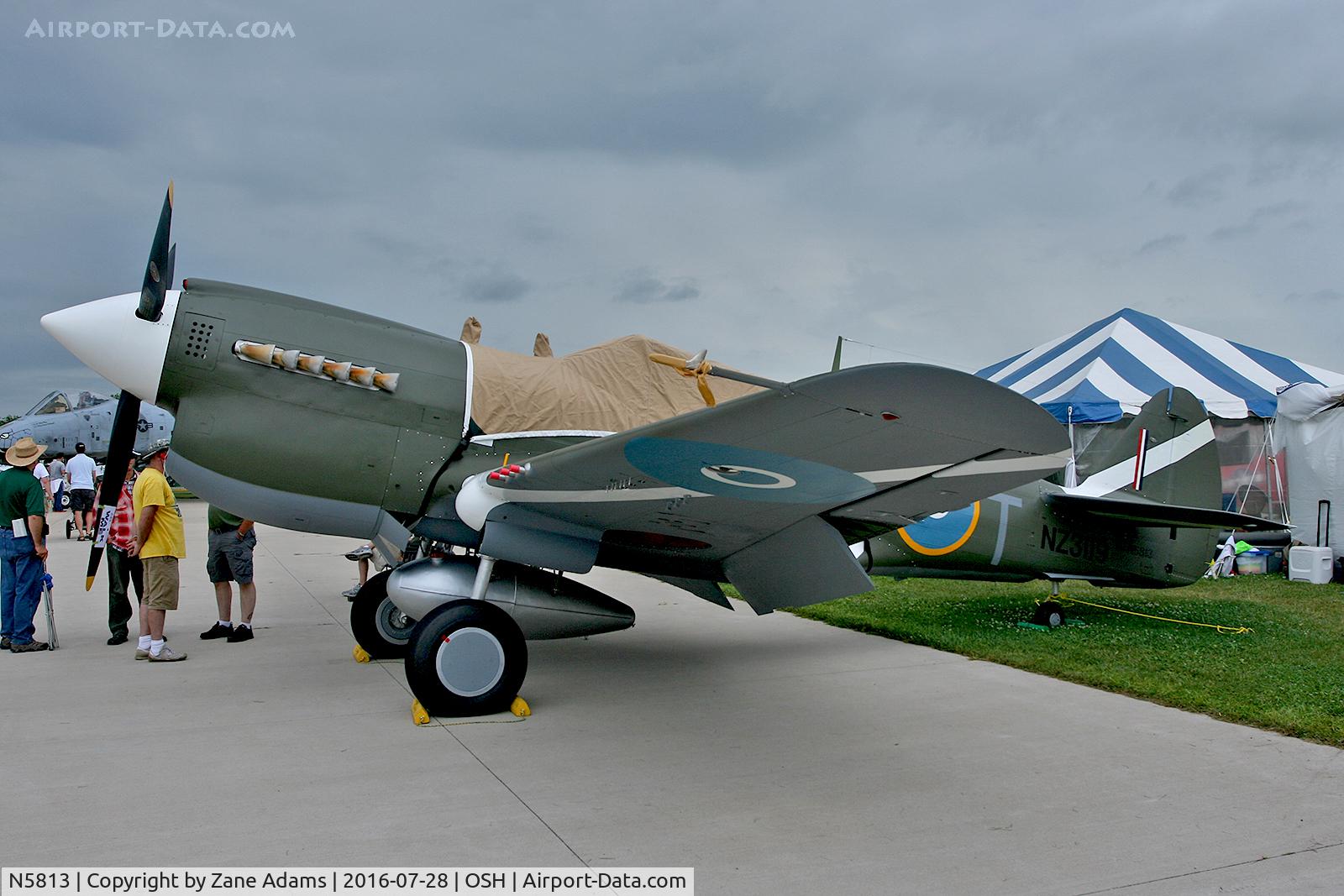 N5813, Curtiss P-40M Warhawk C/N 27501, At the 2016 EAA AirVenture - Oshkosh, Wisconsin