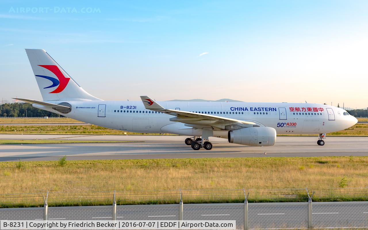 B-8231, 2015 Airbus A330-243 C/N 1664, taxying to the gate