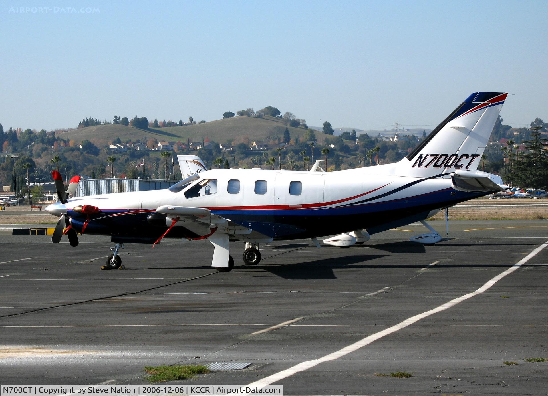 N700CT, 2002 Socata TBM-700 C/N 236, 2002 SOCATA TBM-700 on Pacific States Aviation visitor's ramp @ Buchanan Field, Concord, CA
