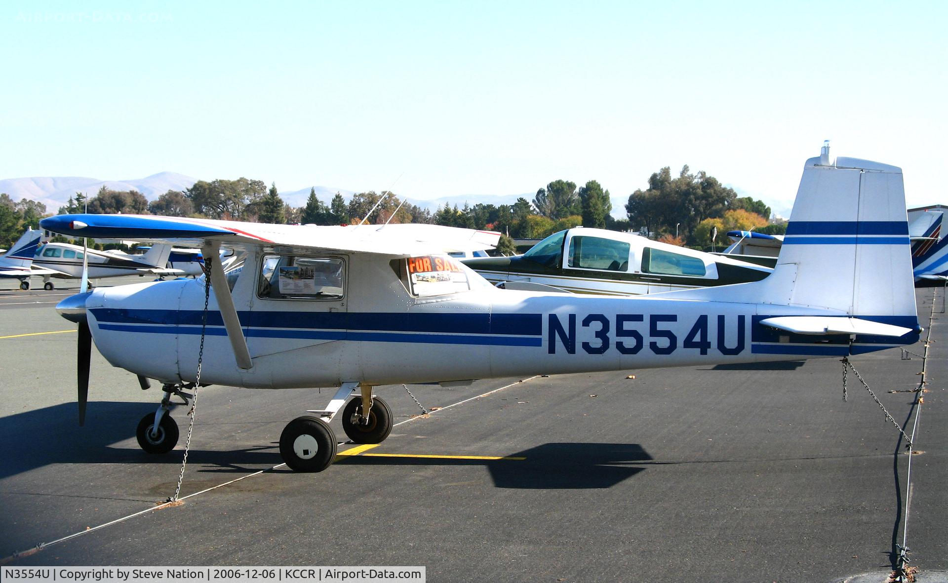 N3554U, 1964 Cessna 150D C/N 15060406, Locally-based 1964 Cessna 150D @ Buchanan Field, Concord, CA (now with new owner in Browns Valley, CA)
