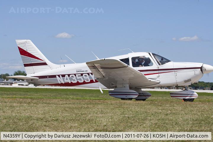 N4359Y, 1984 Piper PA-28-181 Cherokee Archer C/N 28-8490073, Piper PA-28-181 Cherokee Archer CN 28-8490073, N4359Y